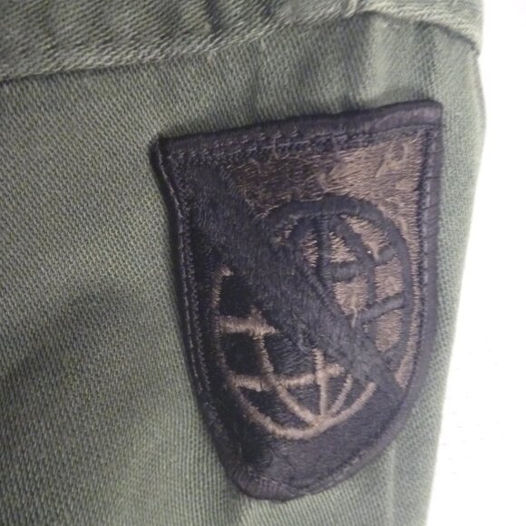 Vintage 70s 60s US Army Men Trooper Military Fatigue Jacket Green M Uniform War - Picture 3 of 11